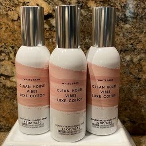 3)CLEAN HOUSE VIBES-LUXE COTTON Concentrated Room Spray ea: 1.5 oz / 42.5 g, NWT